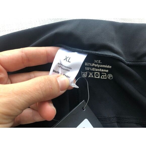 NWT 4ucycling Sz XL Women's Padded Cycling Pants Black Reflective Pink Detail - Picture 7 of 12